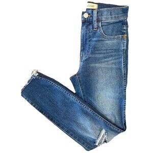 Madewell Roadtripper High-Rise Jegging Skinny Jeans Distressed Raw Hem 23